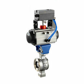 氣動V球閥工作原理及特點 氣動V球閥工作原理及特點